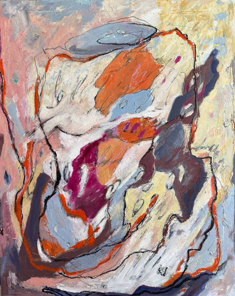 Original Surrealism Abstract Painting by Lena Done