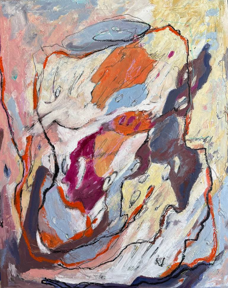 Original Surrealism Abstract Painting by Lena Done