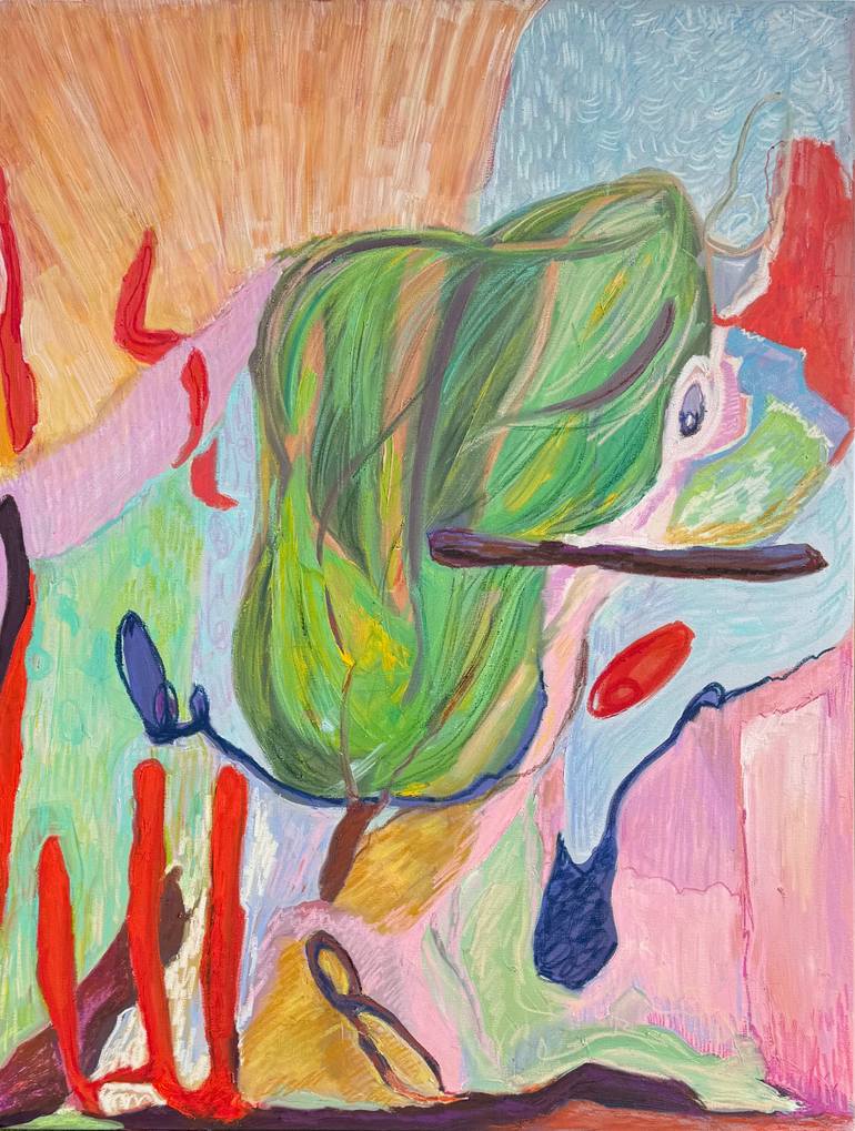 Original Surrealism Abstract Painting by Lena Done