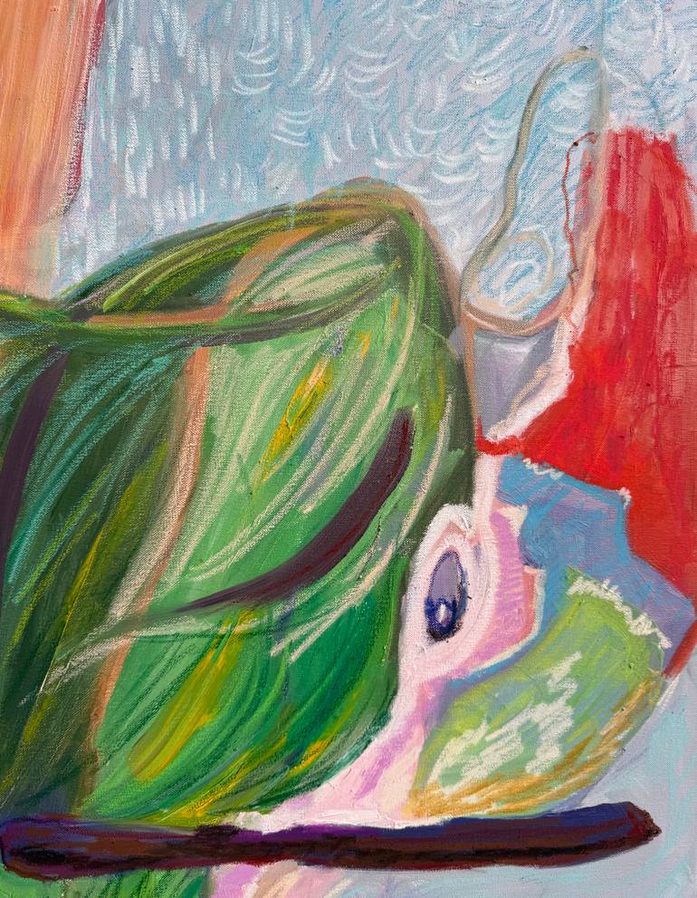 Original Surrealism Abstract Painting by Lena Done