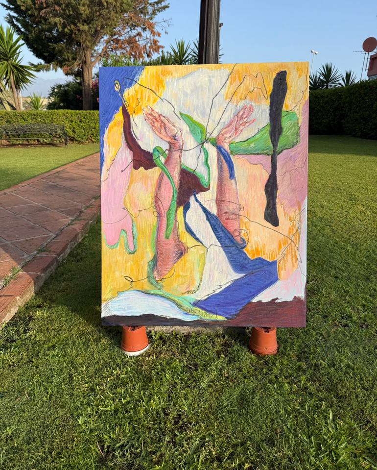 Original Surrealism Abstract Painting by Lena Done