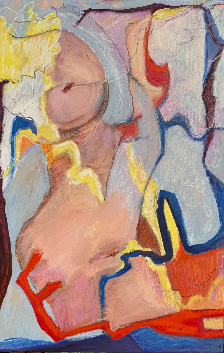 Original Surrealism Abstract Painting by Lena Done