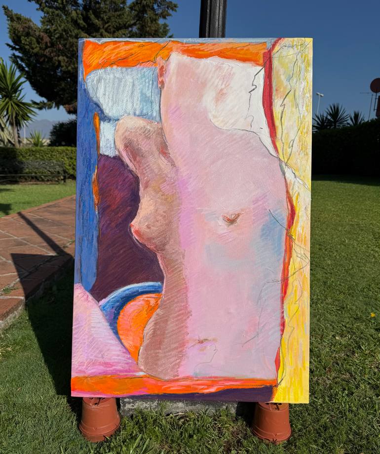 Original Abstract Nude Painting by Lena Done