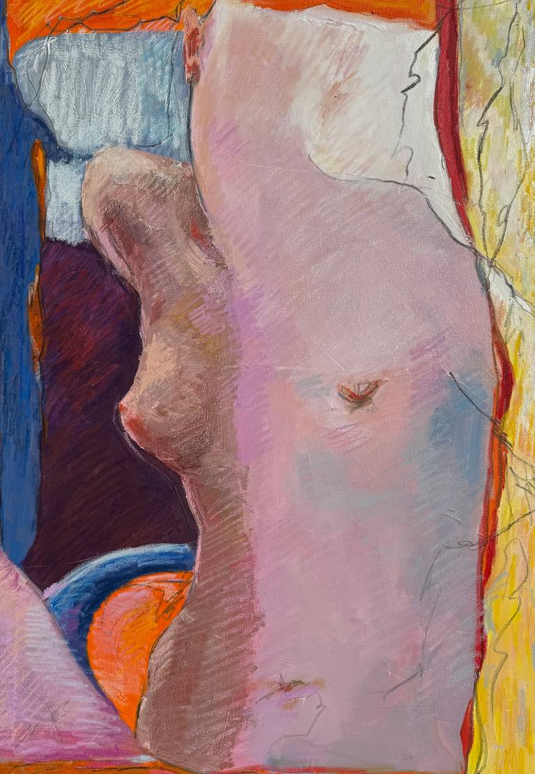 Original Abstract Nude Painting by Lena Done