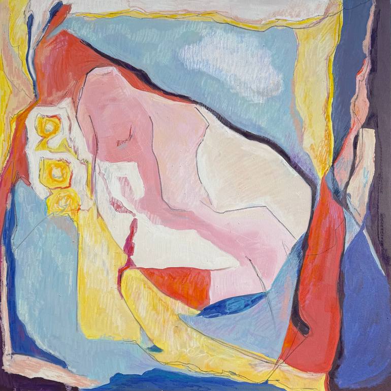 Original Surrealism Abstract Painting by Lena Done