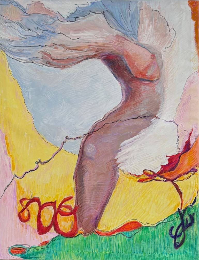 Original Abstract Body Painting by Lena Done
