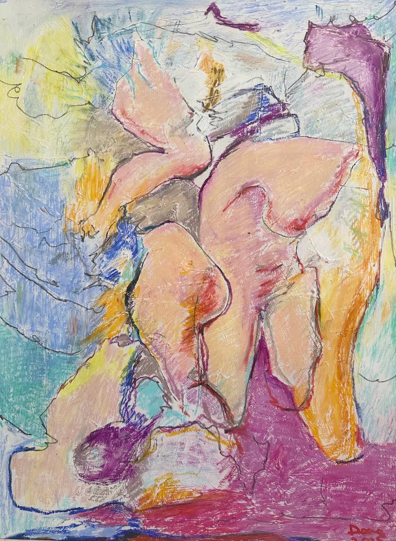 Original Contemporary Abstract Drawing by Lena Done