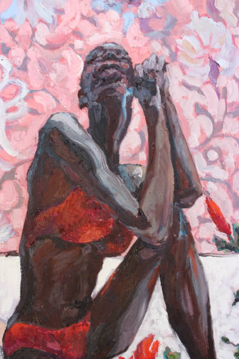 Original Figurative Floral Painting by Lena Done