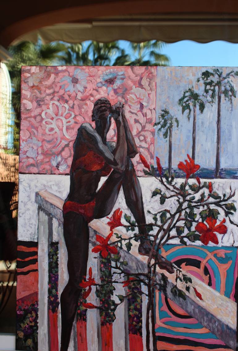 Original Figurative Floral Painting by Lena Done