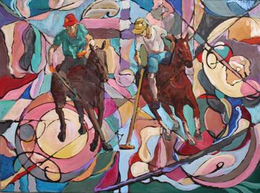 Print of Abstract Horse Paintings by Lena Done