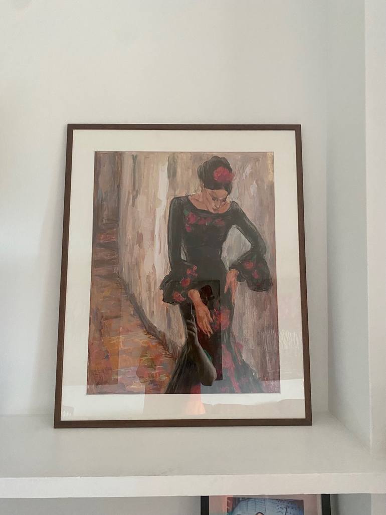Original Impressionism Women Drawing by Lena Done