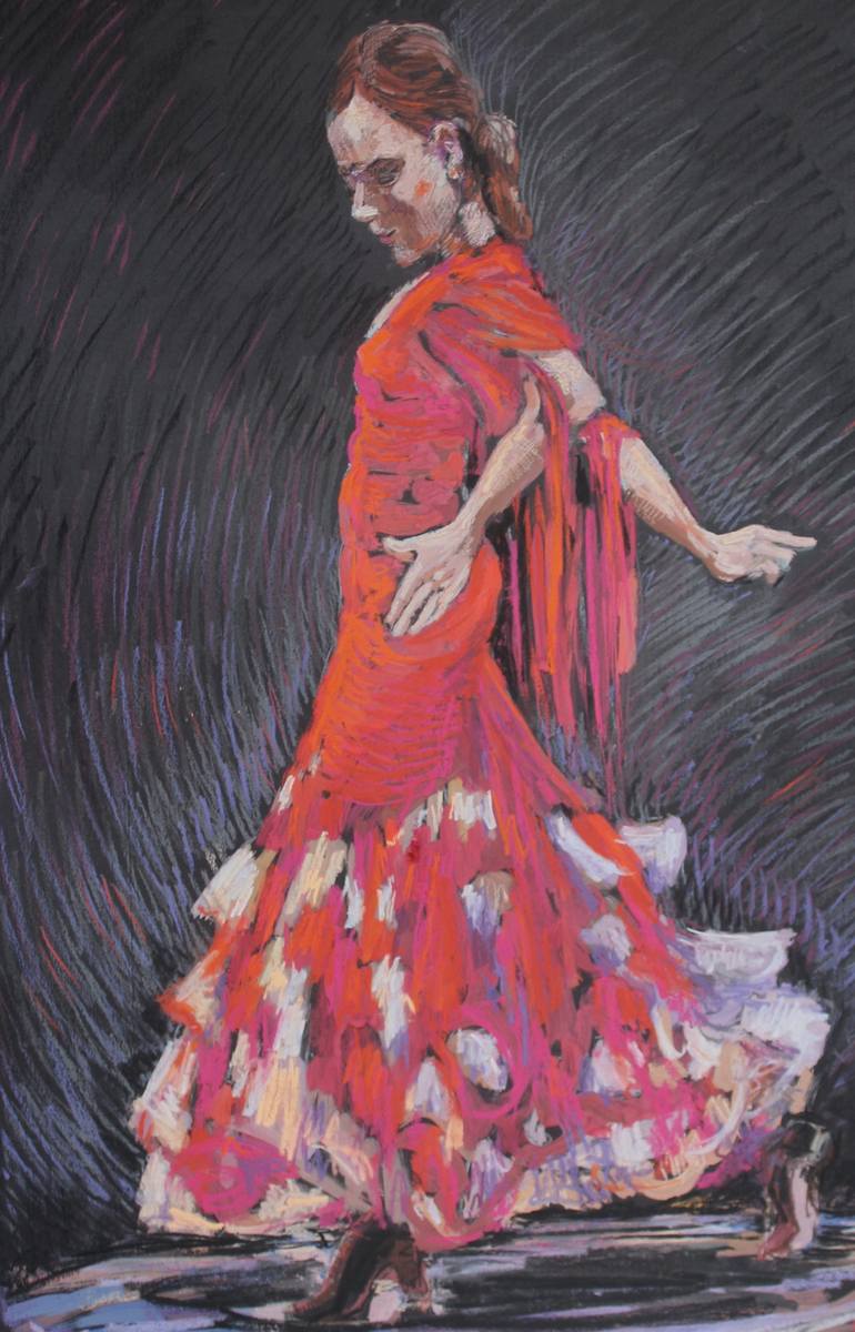 Original Figurative People Drawing by Lena Done