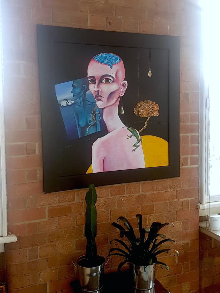 Original Conceptual People Painting by Fabio Esposito