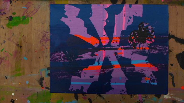 Original Abstract Landscape Painting by Marína PavlovičOvá