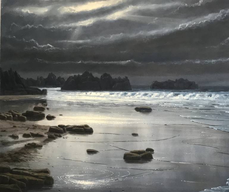 Original Seascape Painting by Mustafa Gunen