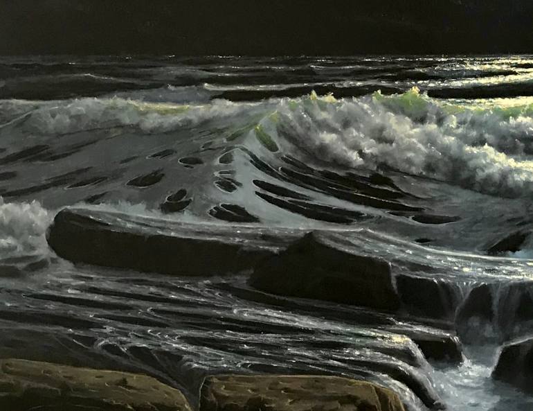 Original Other Seascape Painting by Mustafa Gunen