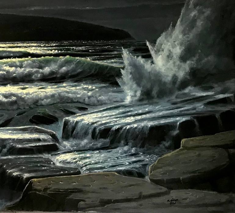 Original Other Seascape Painting by Mustafa Gunen