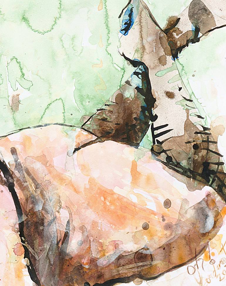 Original Expressionism Nude Painting by Michel Gordon Tardio