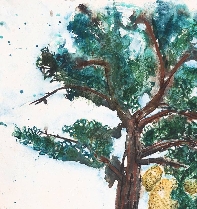 Original Expressionism Tree Painting by Michel Gordon Tardio