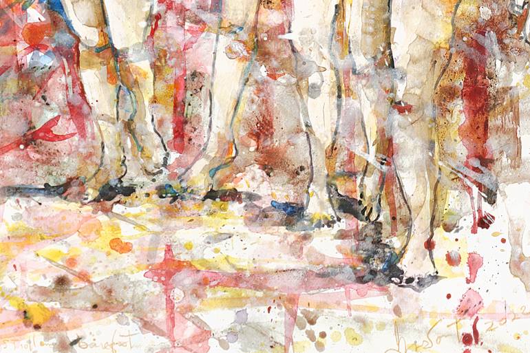 Original Expressionism Nude Painting by Michel Gordon Tardio