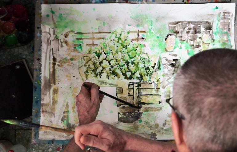Original Expressionism People Painting by Michel Gordon Tardio