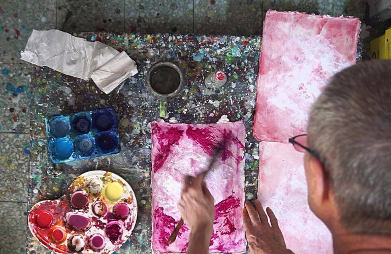 Original Abstract Expressionism Abstract Painting by Michel Gordon Tardio