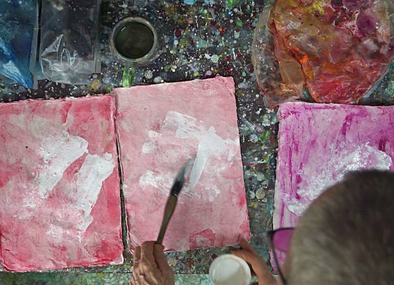 Original Abstract Expressionism Abstract Painting by Michel Gordon Tardio