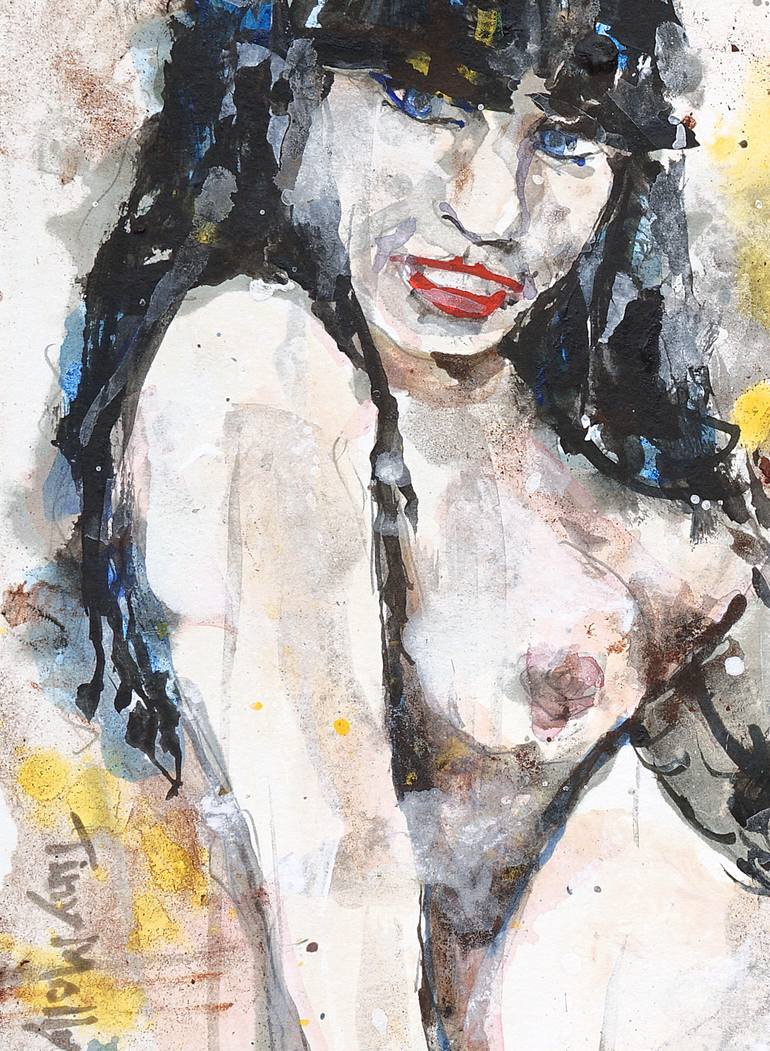 Original Expressionism Nude Painting by Michel Gordon Tardio