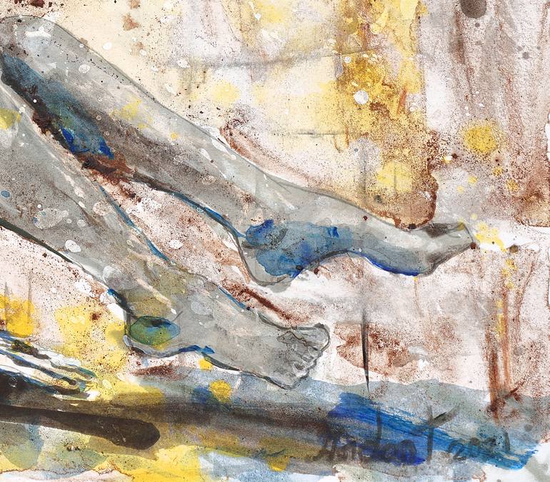 Original Expressionism Nude Painting by Michel Gordon Tardio