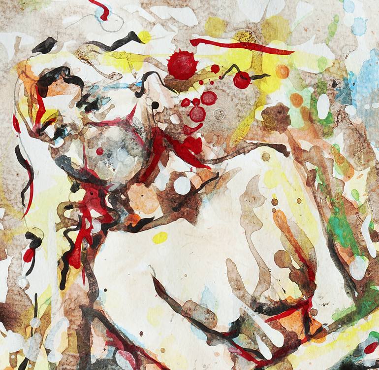 Original Expressionism Nude Painting by Michel Gordon Tardio