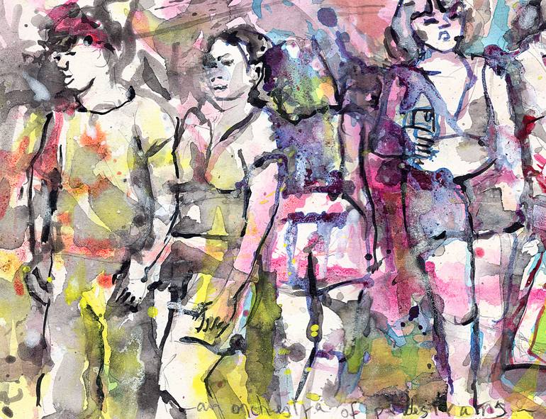 Original Expressionism People Painting by Michel Gordon Tardio
