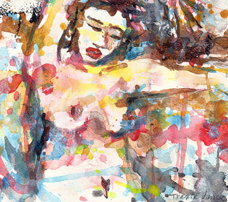 Original Expressionism Nude Painting by Michel Gordon Tardio