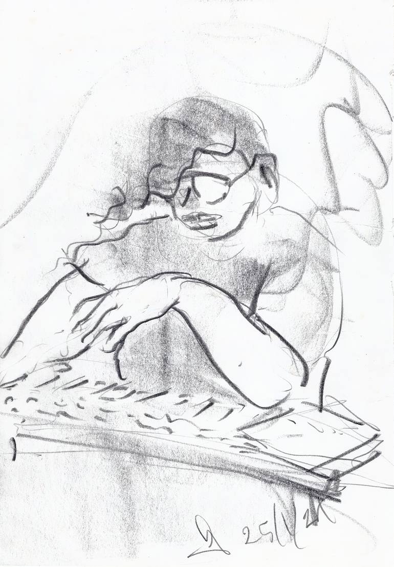Original Expressionism Music Drawing by Michel Gordon Tardio