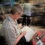 Me sketching at Blues club