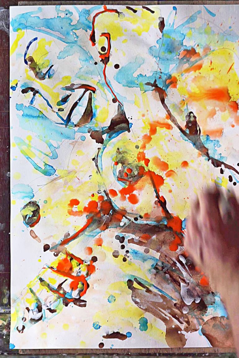 Original Expressionism Nude Painting by Michel Gordon Tardio