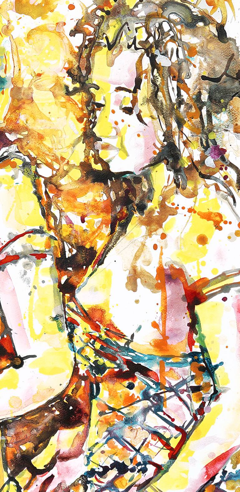 Original Expressionism Women Painting by Michel Gordon Tardio