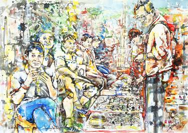 Original Impressionism People Paintings by Michel Gordon Tardio