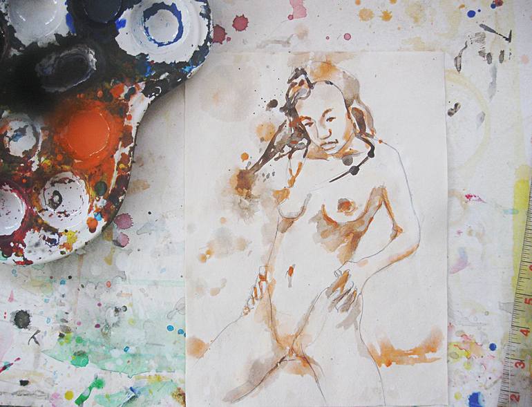 Original Nude Painting by Michel Gordon Tardio