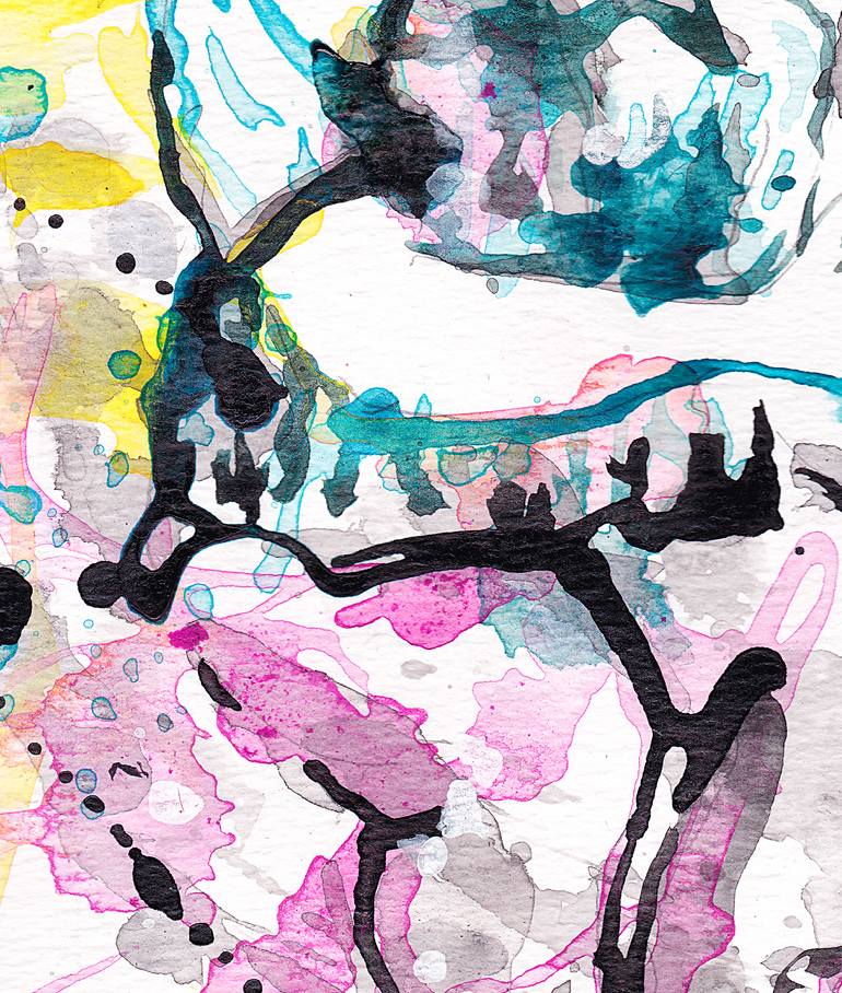 Original Abstract People Painting by Michel Gordon Tardio