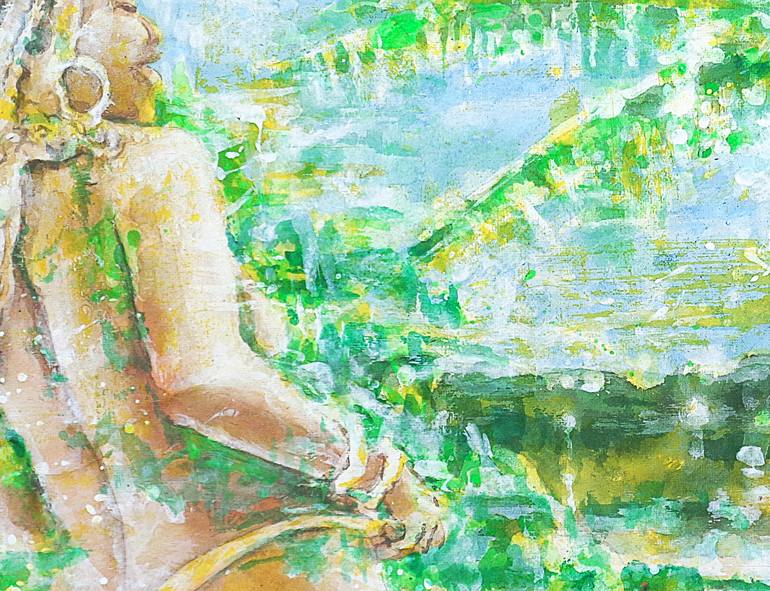 Original Impressionism Nude Painting by Michel Gordon Tardio