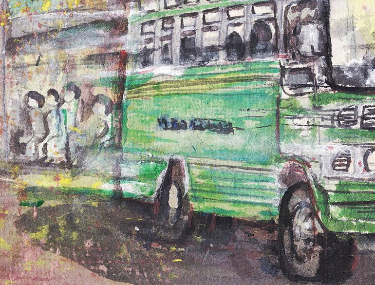 Original Impressionism Transportation Painting by Michel Gordon Tardio