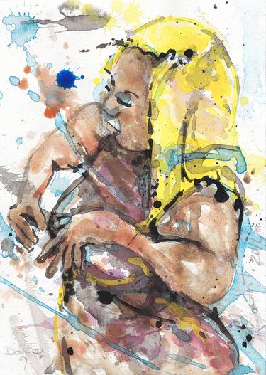 Print of Abstract People Paintings by Michel Gordon Tardio
