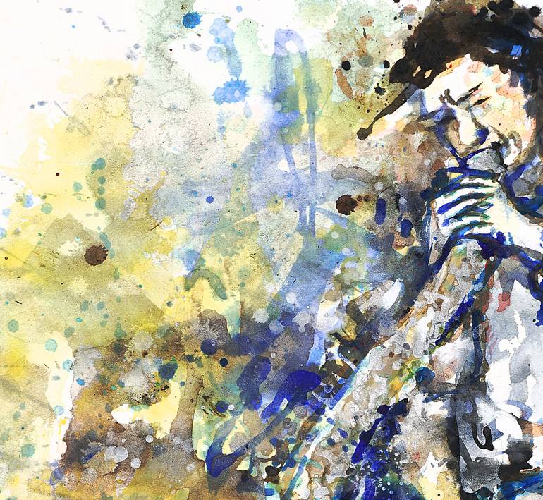 Original Abstract Music Painting by Michel Gordon Tardio