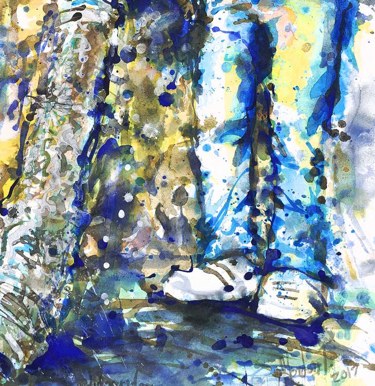 Original Abstract Music Painting by Michel Gordon Tardio