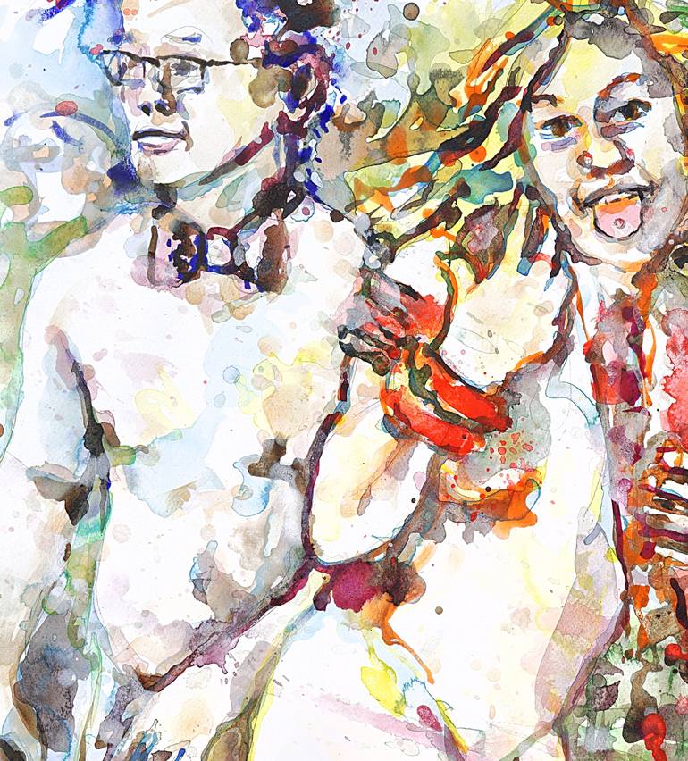 Original Expressionism Nude Painting by Michel Gordon Tardio