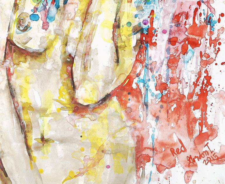 Original Abstract Nude Painting by Michel Gordon Tardio