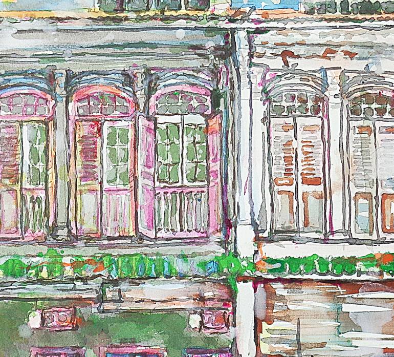 Original Architecture Painting by Michel Gordon Tardio