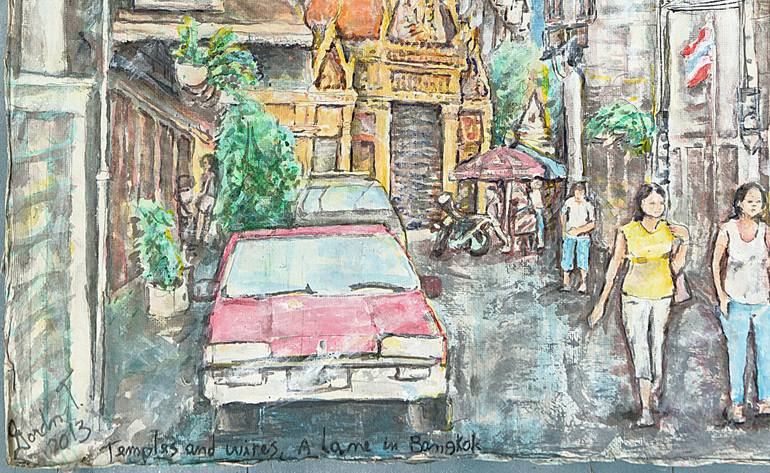Original Impressionism Cities Painting by Michel Gordon Tardio