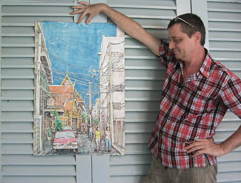 Original Impressionism Cities Painting by Michel Gordon Tardio
