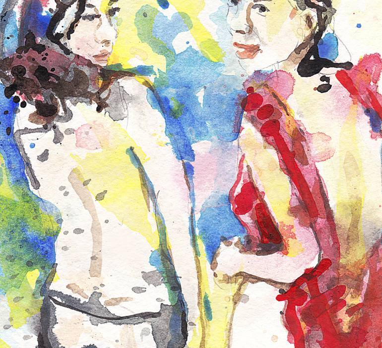 Original Expressionism Women Painting by Michel Gordon Tardio